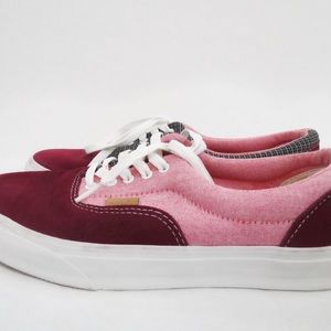 Maroon and Pink Vans